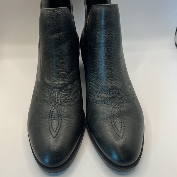 Ralph Lauren Prestyn-Bo-Bte Black Tumbled Leather size 7.5 - Picture 2 of 10